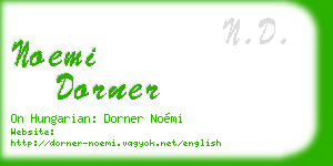 noemi dorner business card